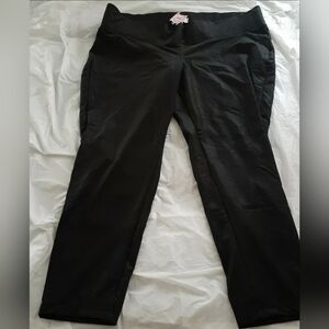 First Kick Maternity Women's Black Straight Leg Stretch Pants Size XL New